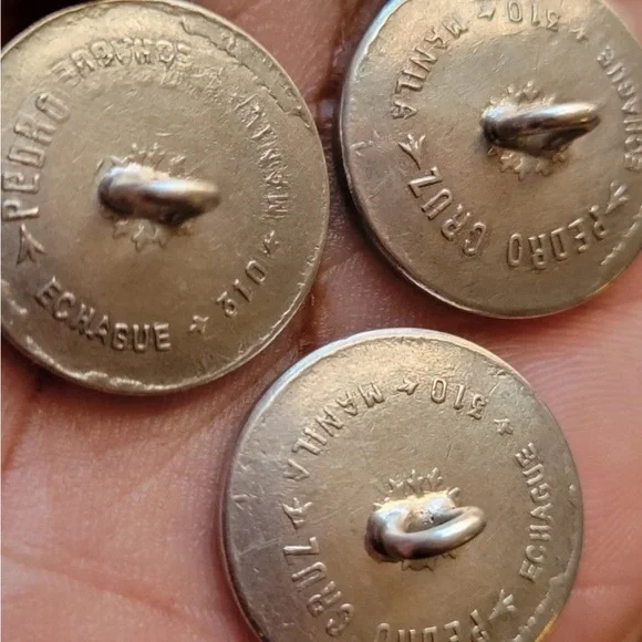 Estate! Sterling Silver & 10kt Gold Buttons - Picture 8 of 12